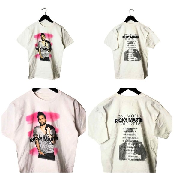 2015 One World Ricky Martin Tour T Shirt Artist Concert Graphic Tee M - Picture 1 of 15